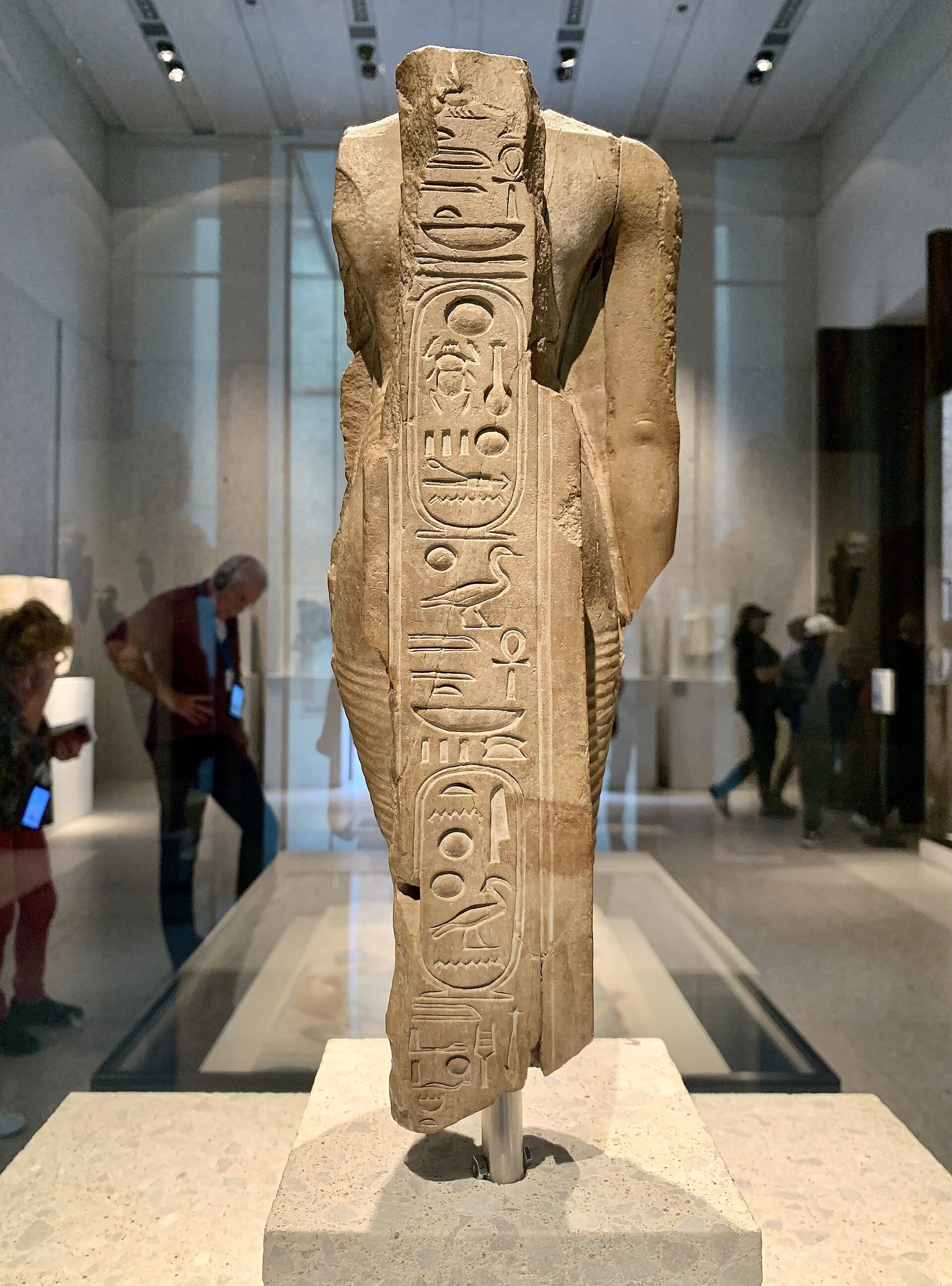 Limestone torso of Akhenaten from the Egyptian Museum in Berlin