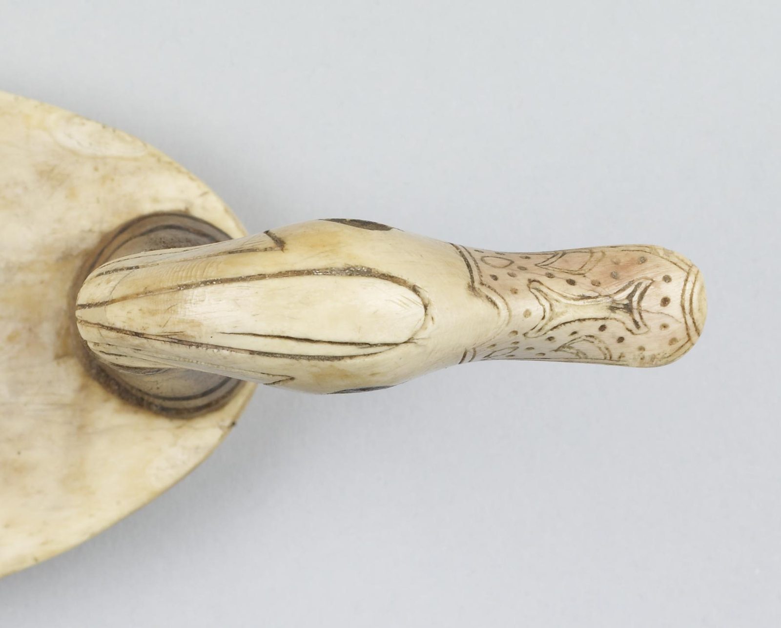 Ancient Egyptian duck-shaped cosmetic box