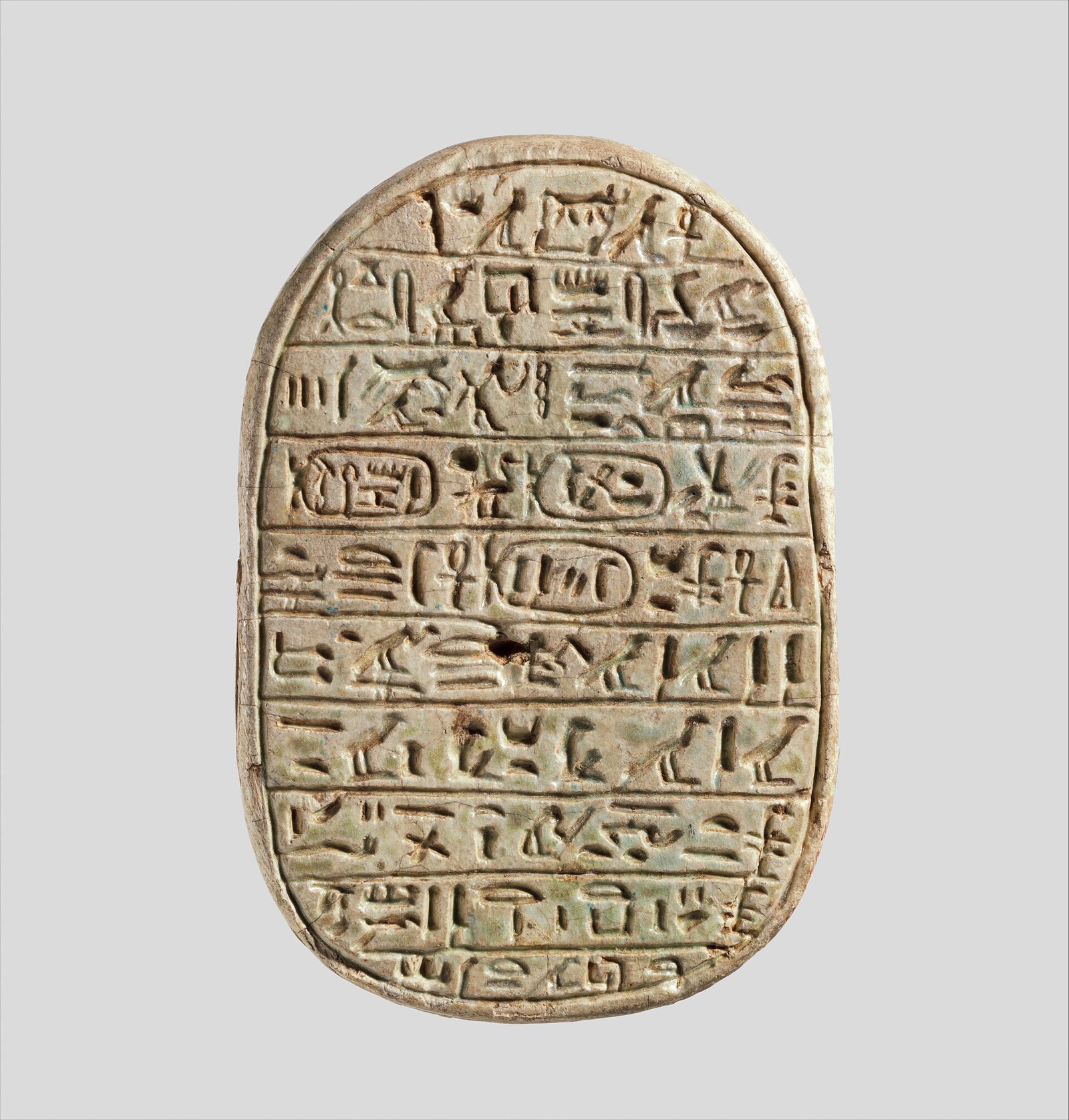 Egyptian commemorative scarab for the marriage of King Amenhotep III and Queen Tiye